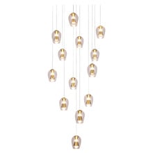 Betsy Iron & Glass LED 13 Light Pendant